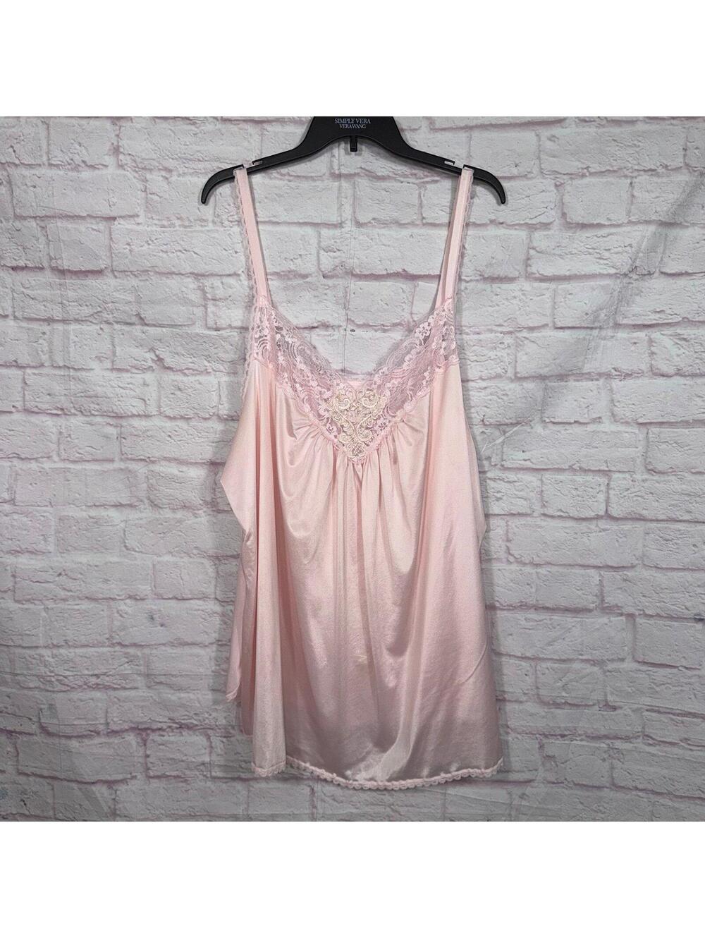 Just For Women Pink Lace Trim 3X Plus Size Nightgown - Picture 2 of 7
